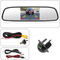 Night Vision Car Backup Camera Mirror 5'' Display Size Color CCD 7070 Image Device