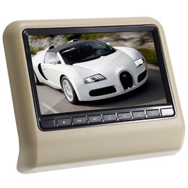 Black Color Car Headrest DVD Monitor Adjustable Poles Distance 110 - 190mm